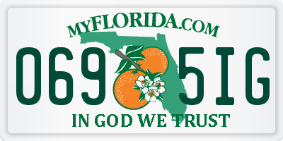 FL license plate 0695IG