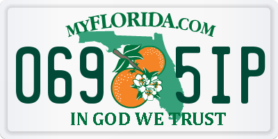 FL license plate 0695IP