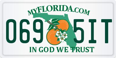 FL license plate 0695IT
