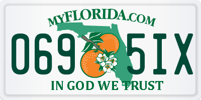 FL license plate 0695IX