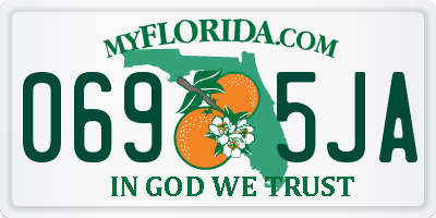 FL license plate 0695JA
