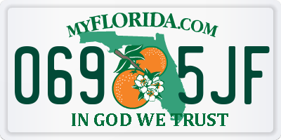 FL license plate 0695JF