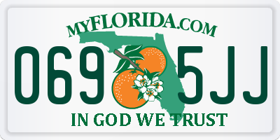 FL license plate 0695JJ