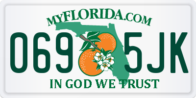 FL license plate 0695JK