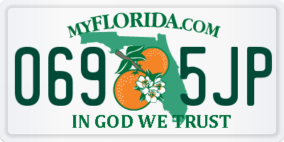 FL license plate 0695JP