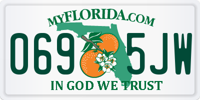 FL license plate 0695JW