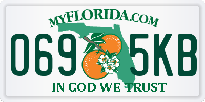 FL license plate 0695KB