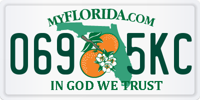 FL license plate 0695KC