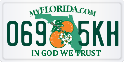 FL license plate 0695KH