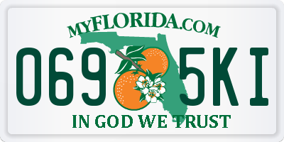 FL license plate 0695KI