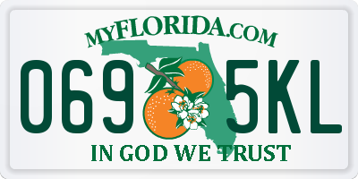FL license plate 0695KL