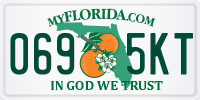 FL license plate 0695KT