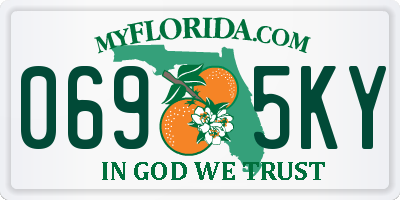 FL license plate 0695KY