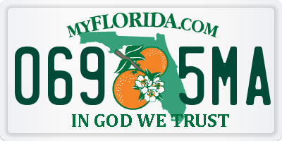 FL license plate 0695MA
