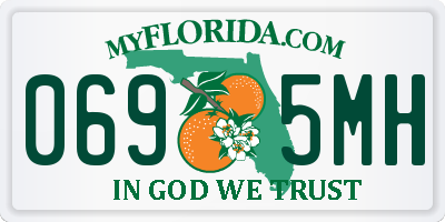 FL license plate 0695MH