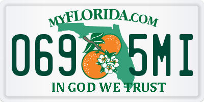 FL license plate 0695MI