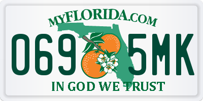 FL license plate 0695MK