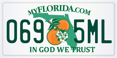 FL license plate 0695ML
