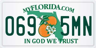 FL license plate 0695MN