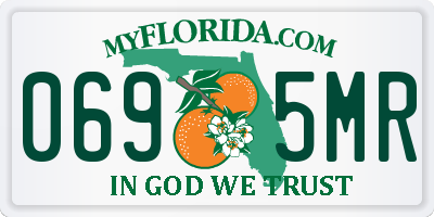FL license plate 0695MR