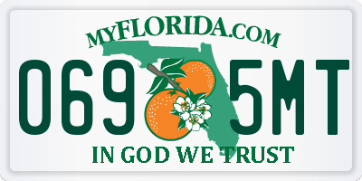 FL license plate 0695MT