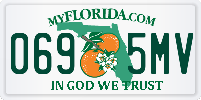 FL license plate 0695MV