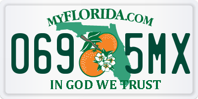 FL license plate 0695MX