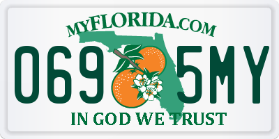 FL license plate 0695MY