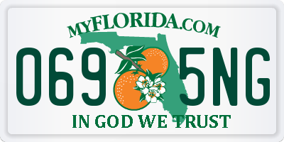 FL license plate 0695NG