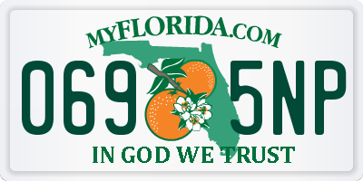 FL license plate 0695NP