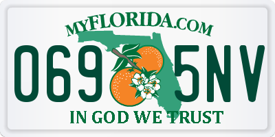 FL license plate 0695NV