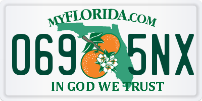 FL license plate 0695NX