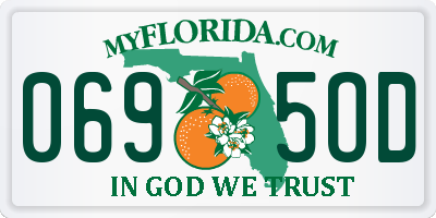 FL license plate 0695OD