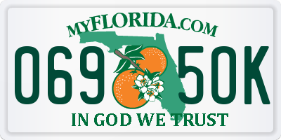FL license plate 0695OK
