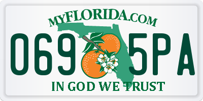 FL license plate 0695PA