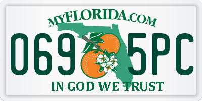 FL license plate 0695PC