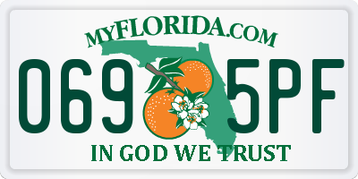 FL license plate 0695PF