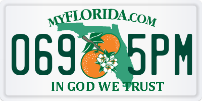 FL license plate 0695PM