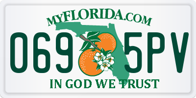 FL license plate 0695PV
