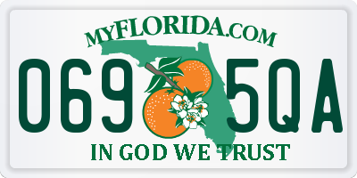FL license plate 0695QA