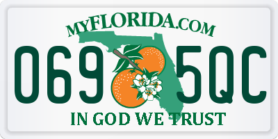 FL license plate 0695QC