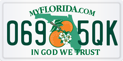 FL license plate 0695QK