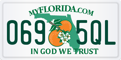 FL license plate 0695QL