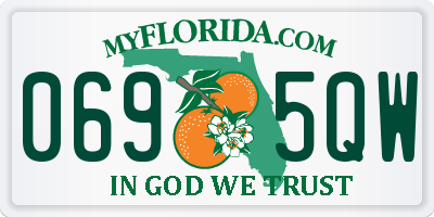 FL license plate 0695QW