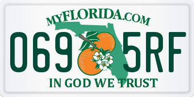 FL license plate 0695RF