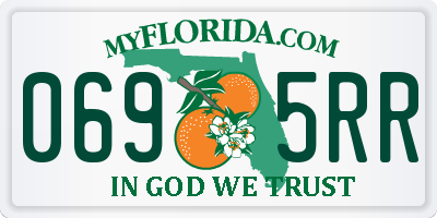 FL license plate 0695RR