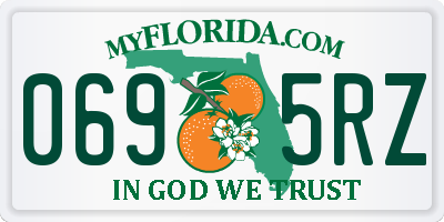 FL license plate 0695RZ