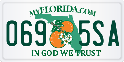 FL license plate 0695SA