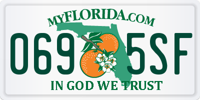 FL license plate 0695SF