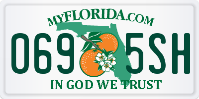 FL license plate 0695SH